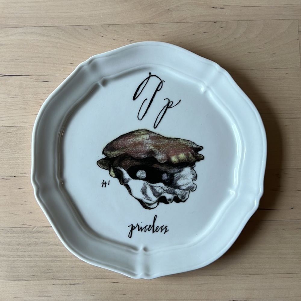 Linea Carta Canape Plate, P Priceless, Diva Pyari Anthropologie